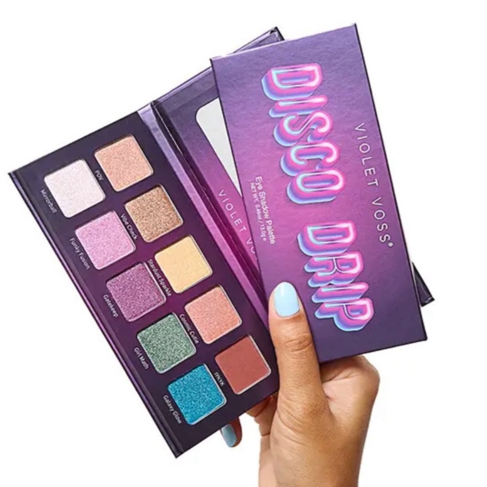 Violet Voss Disco Drip Eyeshadow Palette - Vibrant Shades New in Box